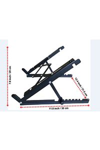Katlanabilir, Çelik Laptop Standı Soğutucu Notebook Dizüstü Tablet Macbook, Tüm Ekranlarla Uyumlu ürün fotoğrafı