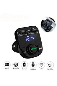 Araç Fm Transmitter 5.0 Bluetooth Araç Kiti Usb Mp3 Sd Kart Flash Için Uygun Çakmaklık Girişli ürün fotoğrafı