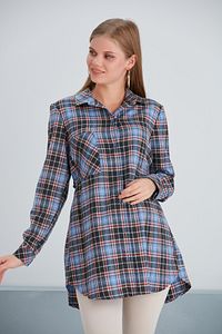 Hamile Tunik Ekose ürün fotoğrafı