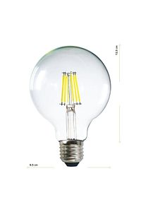 Rustik Led Filament Rustik Ampul E27 G95 6w 6500k Beyaz Işık Erd-46 ürün fotoğrafı