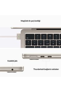 Macbook Air 13.6" M2 8c Gpu 8 Gb 256 Gb Ssd Yıldız Işığı ürün fotoğrafı