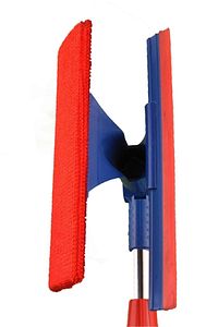 Teleskopik Çift Taraflı Pratik Cam Silme Aparatı Cam Silme Mopu | Mikrofiber Bezli Cam Silecek ürün fotoğrafı