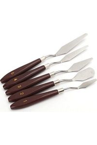 - Resim Spatula Seti, Metal Spatula 5'li (painting Knife) ürün fotoğrafı