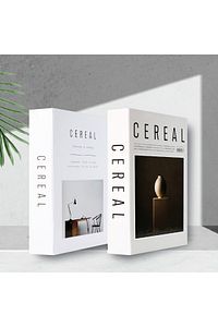2'li Cereal Vazo & Masa Dekoratif Kitap Kutu ürün fotoğrafı