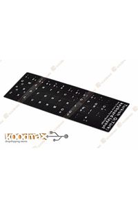 Laptoplar Için Türkçe (q) Klavye Sticker Siyah ürün fotoğrafı
