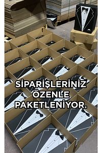 Teknolus 3 Boy Çeyiz Kolisi Damat Bohça Kutusu Çeyiz Kutusu ürün fotoğrafı