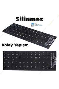 Laptoplar Için Türkçe (q) Klavye Sticker Siyah ürün fotoğrafı