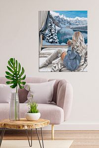 Sayılarla Boyama Hobi Seti Çerçeveli Numaralı Tuval Fırça Boya Dahil Kasnaklı 40x50 Cm ürün fotoğrafı
