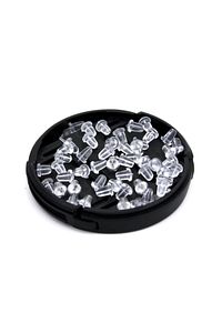 400 Adet (200 ÇİFT) - 5x5 Mm Plastik Küpe Pistonu, Küpe Arkalığı ürün fotoğrafı