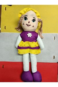 Büyük Bez Bebek Biyeli Oyuncak 50cm ürün fotoğrafı