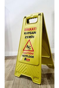 Dikkat Kaygan Zemin Uyarı Levhası ürün fotoğrafı