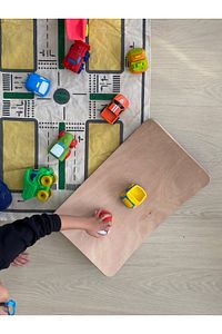 Ahşap Denge Tahtası, Montessori Balance Board, Çocuklar Ve Yeni Başlayanlar Için Oyun Tahtası ürün fotoğrafı