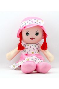 Bez Bebek Pembe Elbiseli Oyuncak Bebek (50 Cm) ürün fotoğrafı