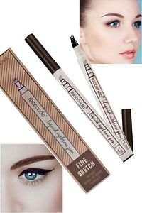 Fine Sketch Kaş Kalemi Şekillendirme Boyama Rimeli Kalıcı Microblading (siyah) ürün fotoğrafı