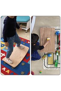 Ahşap Denge Tahtası, Montessori Balance Board, Çocuklar Ve Yeni Başlayanlar Için Oyun Tahtası ürün fotoğrafı
