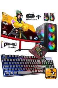 Xforce P40 I5-3470 16gb 120gb+500gb 4gb Gt730 23.8" Oyuncu Masaüstü Bilgisayar ürün fotoğrafı