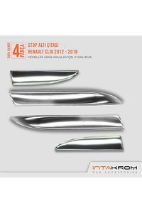 Renault Clio 4 Krom Stop Alt Çıtası 4 Parça 2012 -2018 ürün fotoğrafı