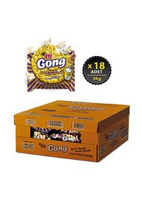 Gong Bal ve Hardal Aroma Çeşnili Mısır ve Pirinç Patlağı 34 g x 18 Adet ürün fotoğrafı
