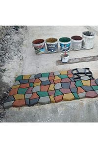 Kaplama Kalıbı Zemin Bahçe Taş Kalıbı Yürüyüş Yolu Kaldırım 38x40x4 Cm ürün fotoğrafı