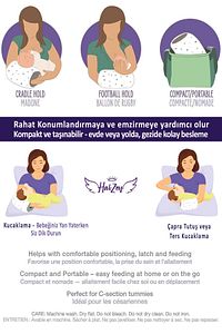 Comfortable Emzirme Yastığı, Tüm Bebeklere Uyumlu, Doğru Tutuş Emzirme Yastığı ürün fotoğrafı