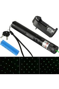 Green Laser Pointer Şarjlı Güçlü Yeşil Lazer Metal Kasa Drsl-35000 ürün fotoğrafı
