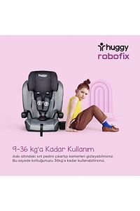 Gri Robofix 9-36 Kg Isofixli Katlanabilir Oto Koltuğu ürün fotoğrafı