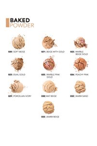 Doğal Işıltılı Sabitleyici Yoğun Kapatıcı Pudra - Baked Powder - 020 - 8690604131204 ürün fotoğrafı