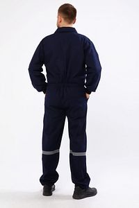 Yazlık Iş Tulumu 16/12 Gabardin Lacivert Boy Tulum Reflektörlü 5 Cepli ürün fotoğrafı