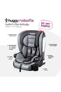Gri Robofix 9-36 Kg Isofixli Katlanabilir Oto Koltuğu ürün fotoğrafı