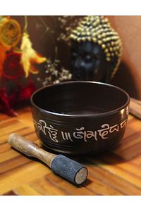 Meditasyon Çanı Yoga Çanı Tibet Çanağı Singing Bowl 19 Cm ürün fotoğrafı