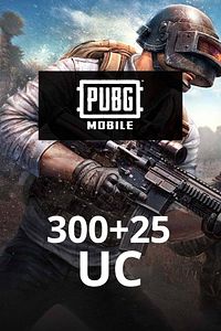 Mobile UC Kodu 300 + 25 UC ve ürün fotoğrafı