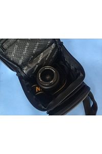 Yağmur Ve Darbeye Dayanıklı Deri Dslr Fotoğraf Makinesi Kamera Çantası ürün fotoğrafı