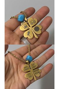 Tukan Kuşu,yaşam Çiçeği,lotus Çicegi,karahindibağ Çiçekli Sayı Sekansli Yonca Kolye ürün fotoğrafı
