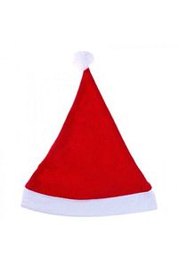 Yılbaşı Şapkası Keçe Şapka Kırmızı Yetişkin Noel Şapkası 35 Cm Noel Baba Şapkası ürün fotoğrafı