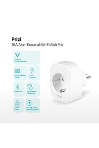Prizi 16A Akım Korumalı Telefon ile Uzaktan Kontrol Edilebilen Wi-Fi Akıllı Priz ürün fotoğrafı