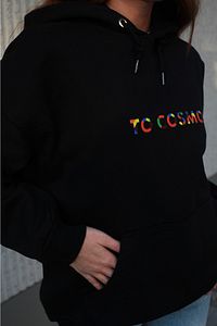 Cosmos Canada Renkli Oversize Hoodie Siyah ürün fotoğrafı