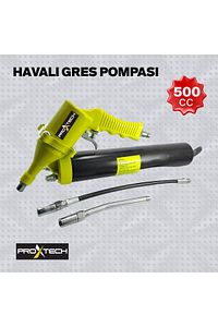 Yüksek Kalite Havalı Gres Yağ tabancası 500cc Büyük Boy Hortum Ve Gres Ucu Hediyeli ürün fotoğrafı