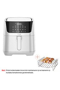 M25 Maxifry Pro 5.5 Lt. Smart Dokunmatik Airfryer Sıcak Hava Fritöz Beyaz(YUI TURKİYE GARANTİLİ) ürün fotoğrafı