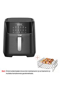 Air Fryer 5.5 Litre Siyah M25 Maxifry Pro Akıllı Fritöz ürün fotoğrafı