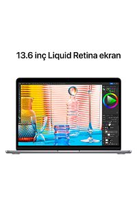 Macbook Air M2 Çip 16 Gb 256 Gb Ssd 13.6" Uzay Grisi Notebook Z15s00120 ürün fotoğrafı