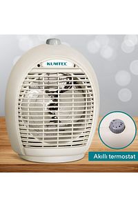 LX-6331T 2000W Termostatlı Fanlı Isıtıcı - Bej ürün fotoğrafı