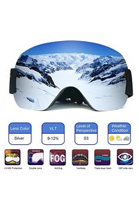 Anti-sis Özellikli Uv Snowboard Kayak Gözlüğü ürün fotoğrafı