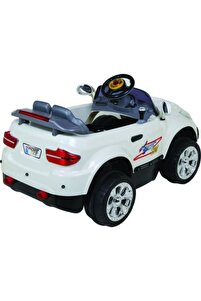 Aliş Uzaktan Kumandalı Tx5 Sport Bmw Model Akülü Araba 12 Volt 12 Amper Beyaz ürün fotoğrafı