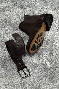 Özel Üretim Enjeksiyon Kösele Taban Flotur & Süet Deri Bot ( Limited Edition Calf Leather ) ürün fotoğrafı