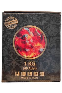 Siyah Mini Nargile Takımı 1 Kg Küp Kömür Folyo 10 Sipsi Iğne ürün fotoğrafı