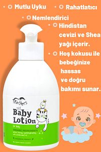 Bebek Losyonu | Organik Içerikli | Zeytinyağı & Aloe Vera | Paraben & Parafin Içermez | 300 ml ürün fotoğrafı
