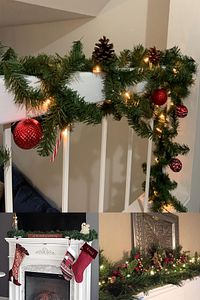 Yılbaşı Dekoratif Peri Led Garland Çam Ağaçı Dalı Sarmal Tel Işıklı Yeni Yıl Süsleri 5 Metre Günışığ ürün fotoğrafı