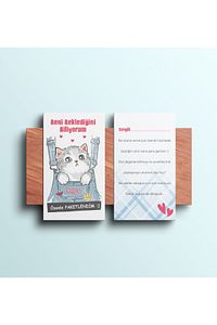 Happy Cats Teşekkür Kartı 100 Adet ürün fotoğrafı