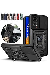 Xiaomi Redmi Note 11 Pro & 12 Pro 4g Uyumlu Kamera Korumalı Lens Zırh Tank Yüzüklü Silikon Kılıf ürün fotoğrafı