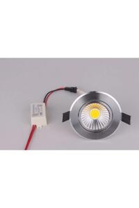 5 Watt Cob Led Spot Armatür Krom Kasa Trafolu Led Spot Aydınlatma ürün fotoğrafı